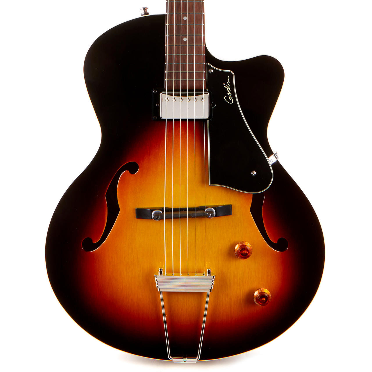 Used Godin 5th Avenue Composer GT Sunburst | Cream City Music