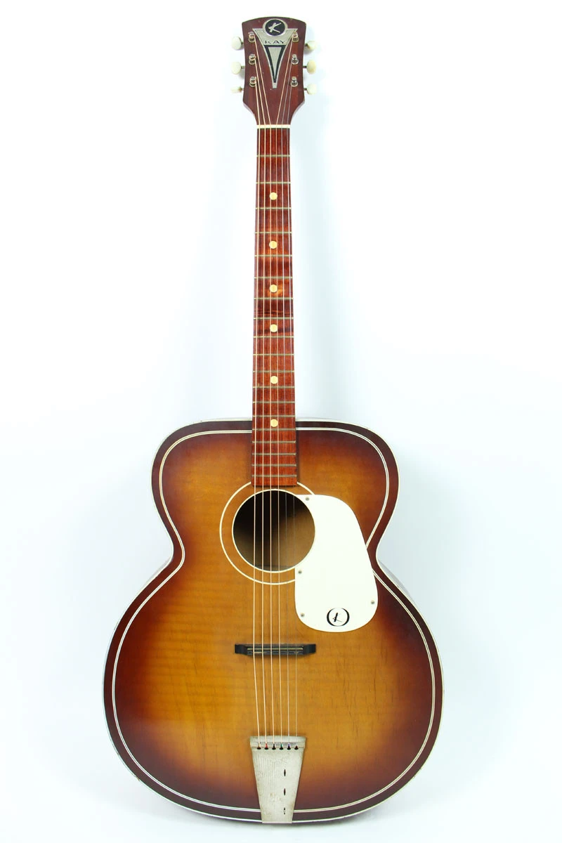Vintage 1960s USA Made Kay N-7 Acoustic Guitar | Cream City Music