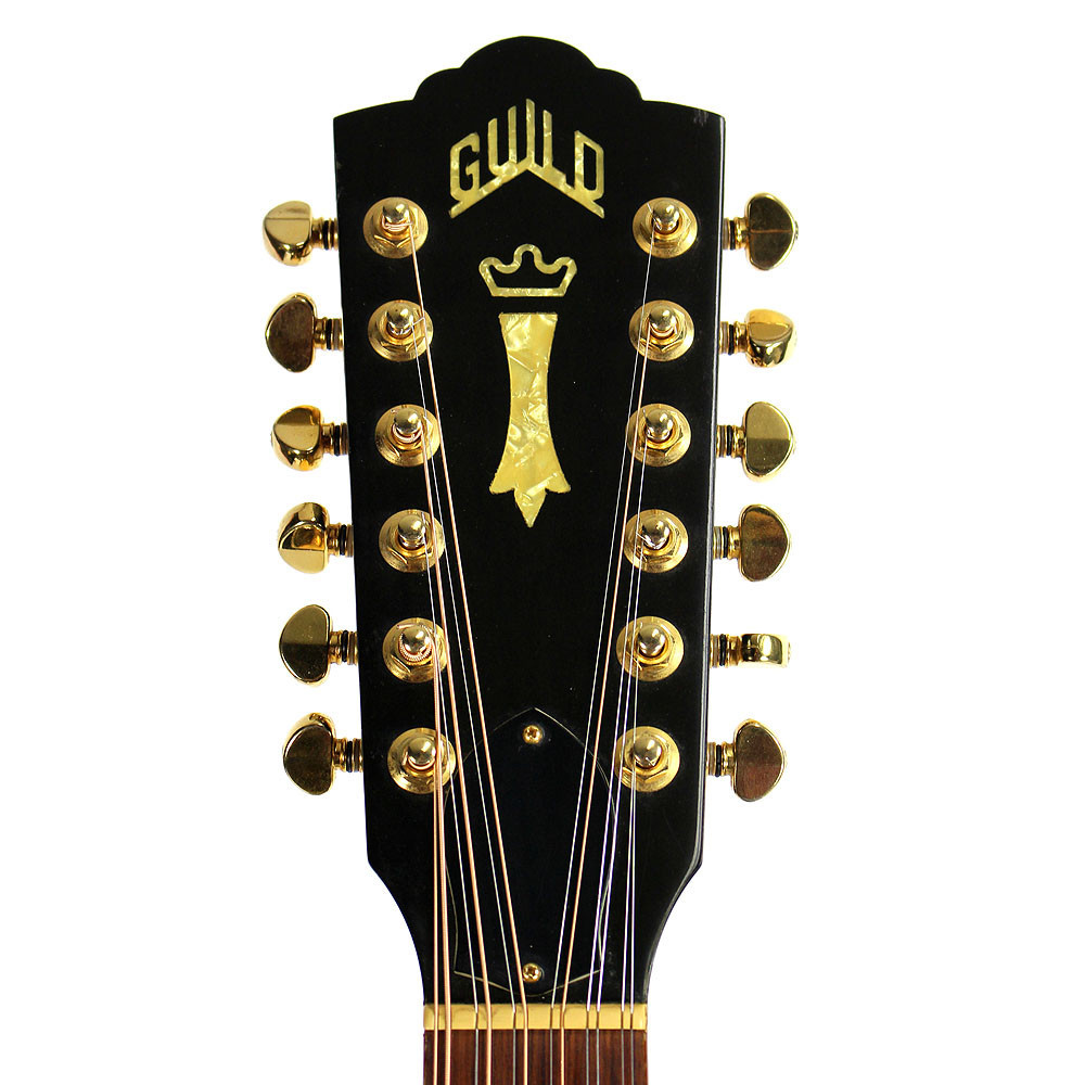 1987 Guild JF30-12 Jumbo Black 12 String Acoustic-Electric Guitar