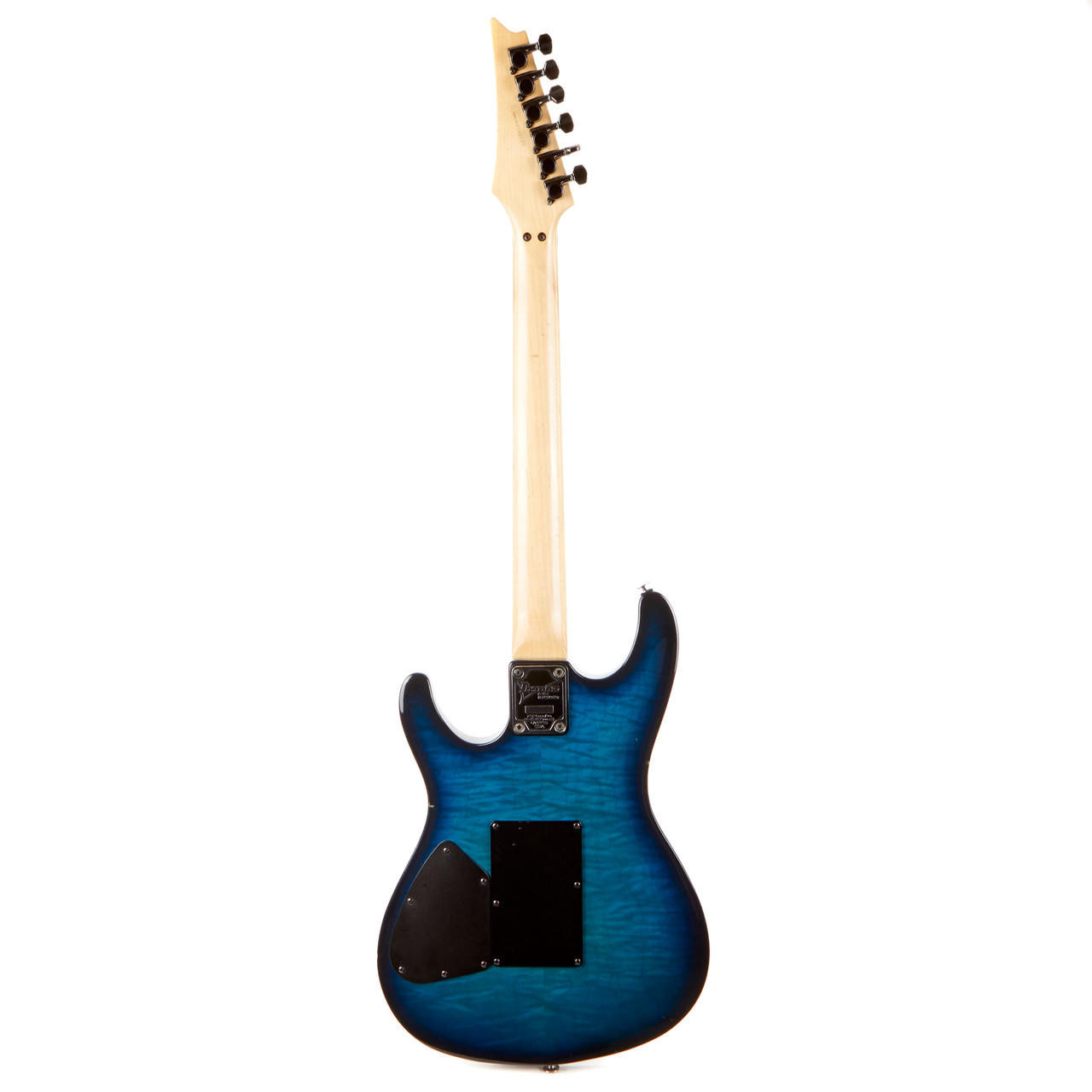 Used Ibanez Custom Made S540 Blue Burst Flame Maple MIJ 2004