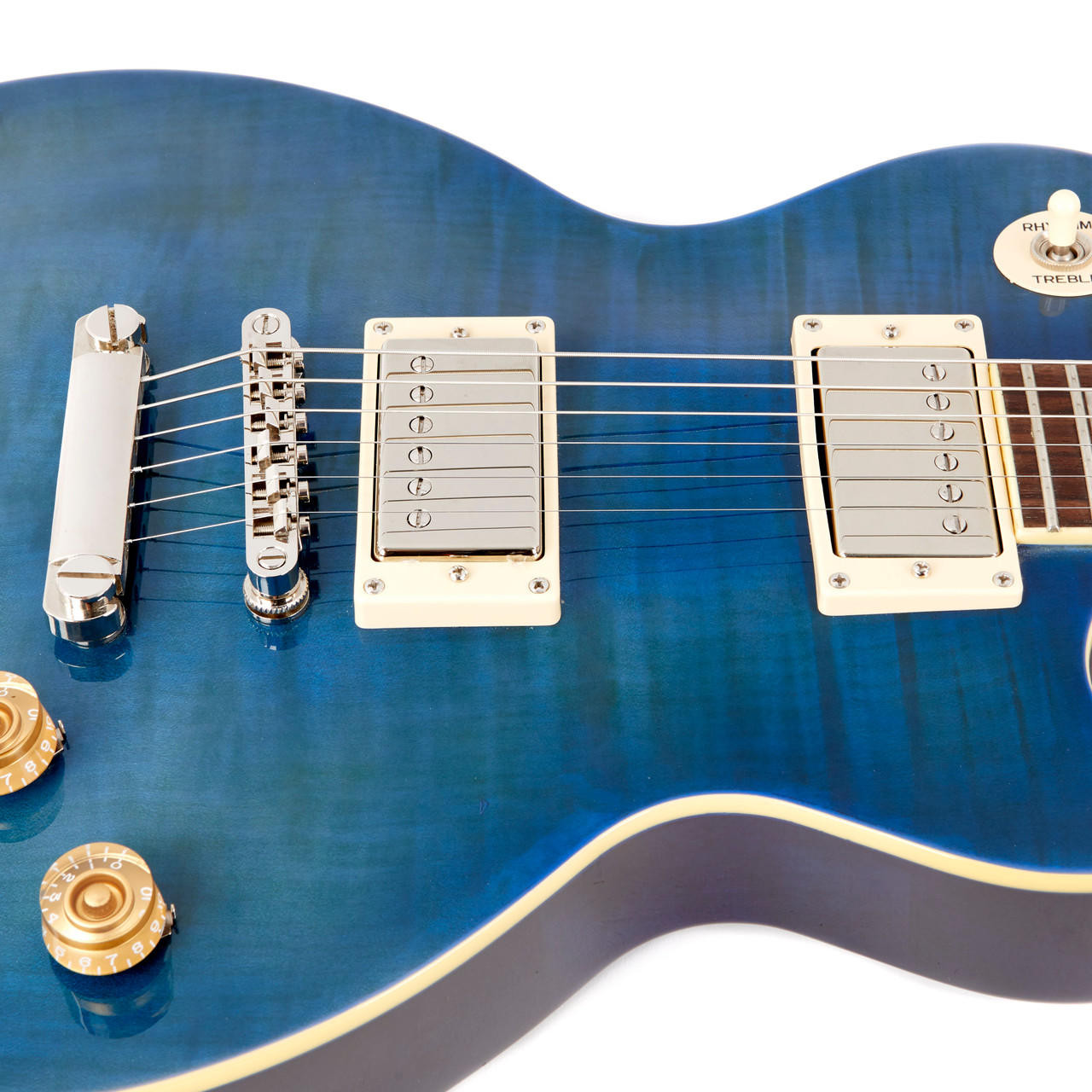 ギター Epiphone Les Paul 1960 Tribute Plus Blue Epiphone Les Paul Tribute Plus Electric Guitar - Midnight