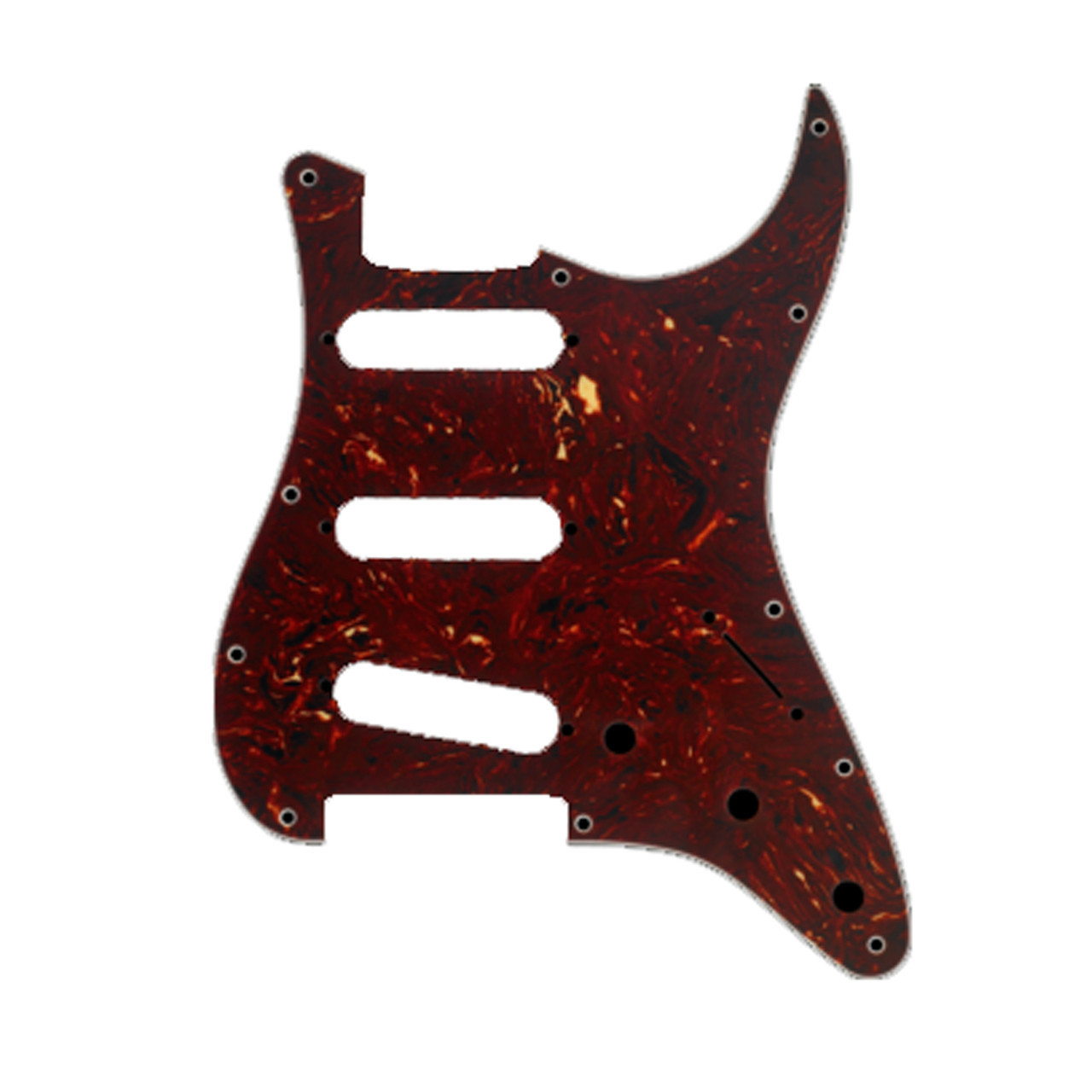 Fender 4-Ply Tortoise Shell 11-Hole Mount S/S/S Stratocaster Pickguard ...
