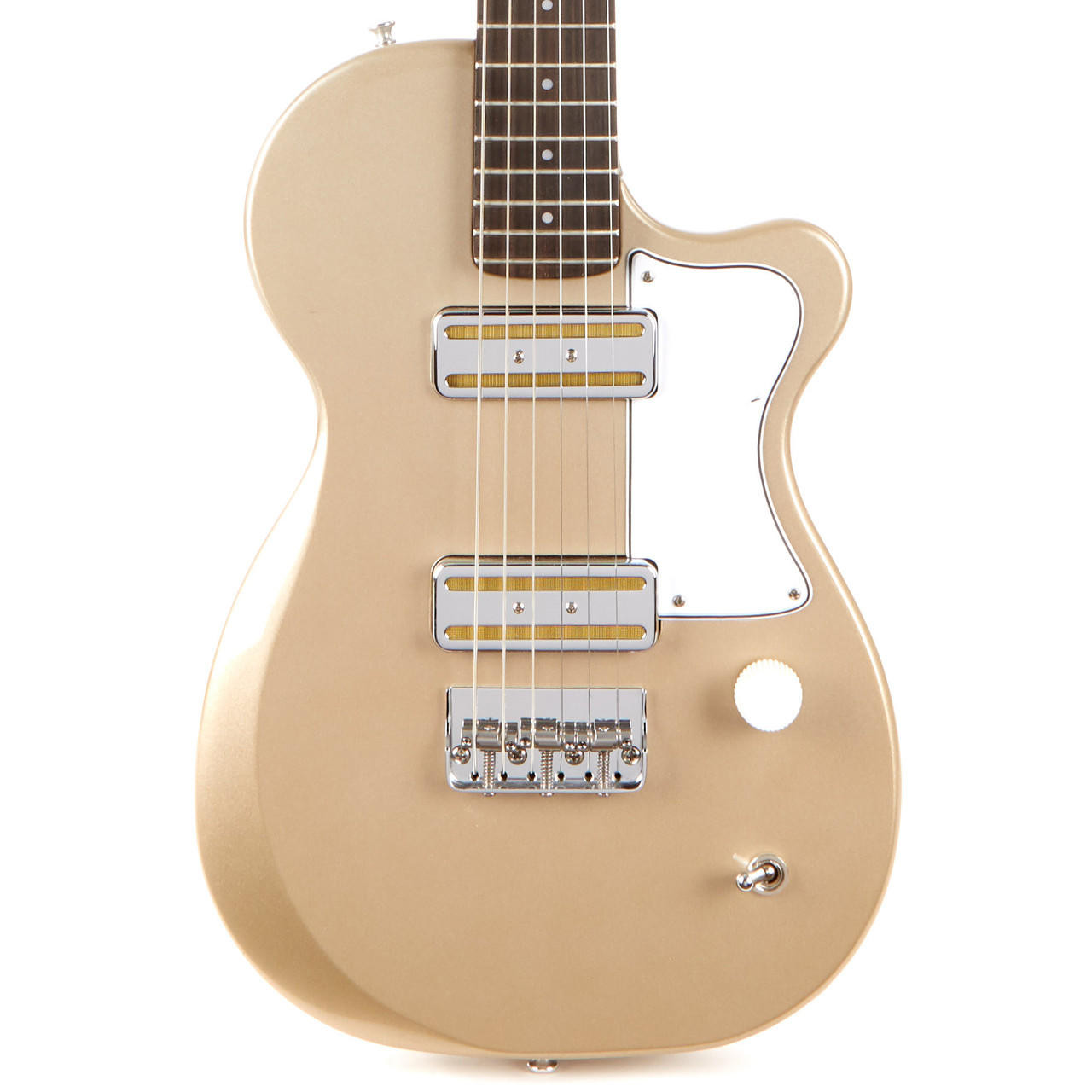 Harmony Juno Travel Size Small Body Electric Guitar - Champagne