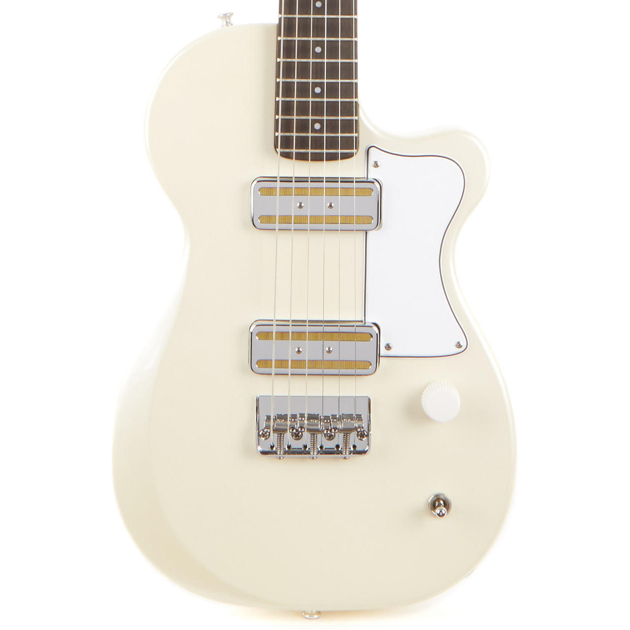 Harmony Juno Travel Size Small Body Electric Guitar - Pearl White