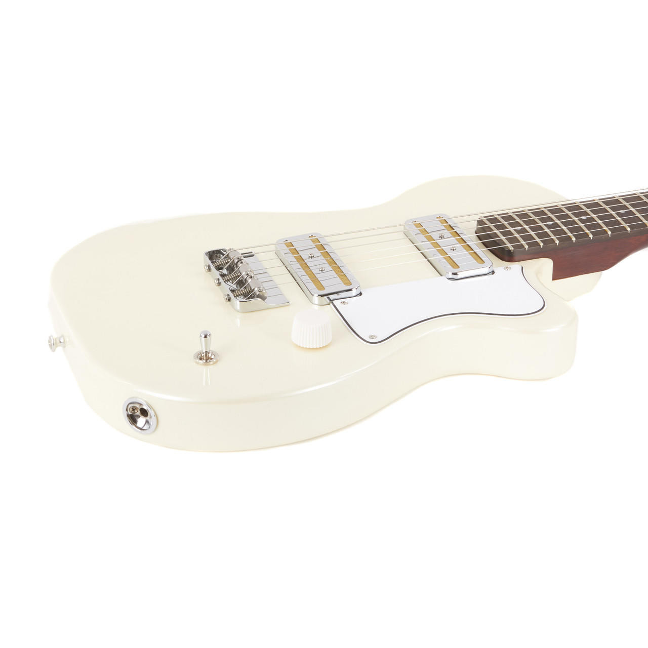 Harmony Juno Travel Size Small Body Electric Guitar - Pearl White
