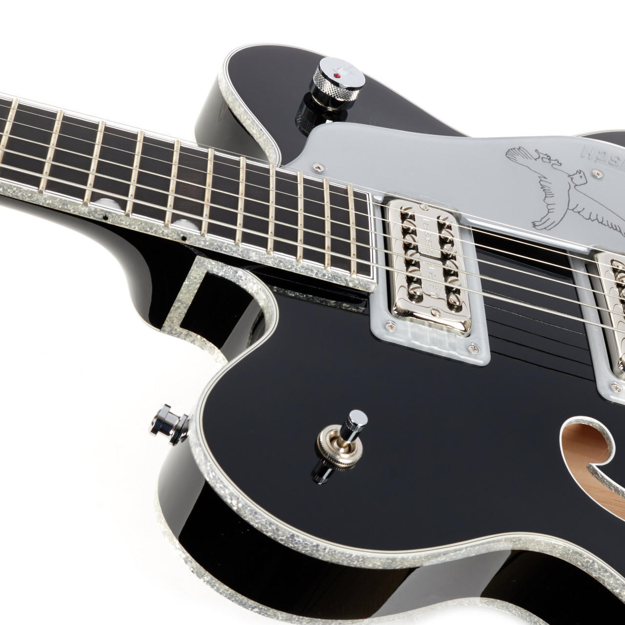 Gretsch G6636TSL Players Edition Silver Falcon Ebony - Black 