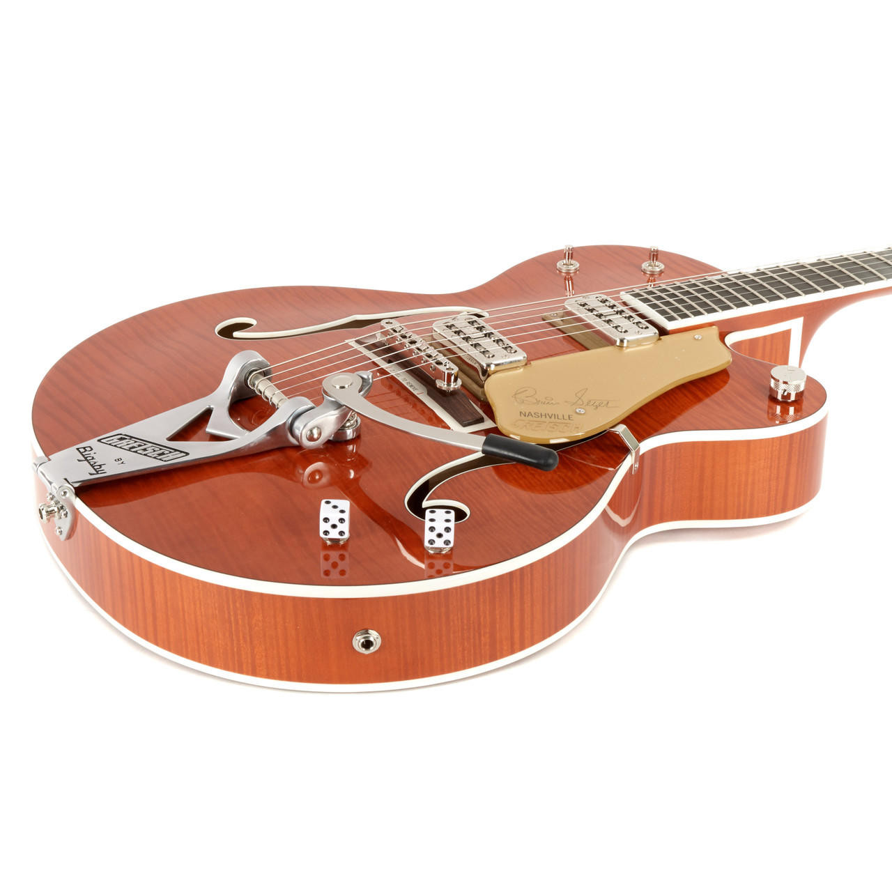 Gretsch G6120Tfm-Bsnv Brian Setzer Nashville, Orange Stain – SGEIZ