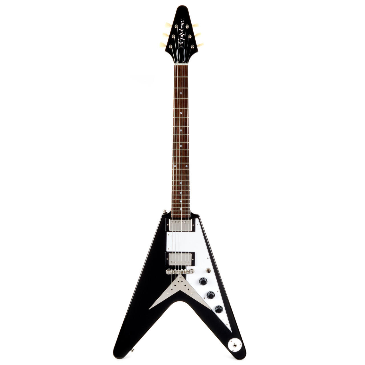 EPIPHONE ( エピフォン ) Flying V Ebony Epiphone Flying V - Ebony | Cream City Music