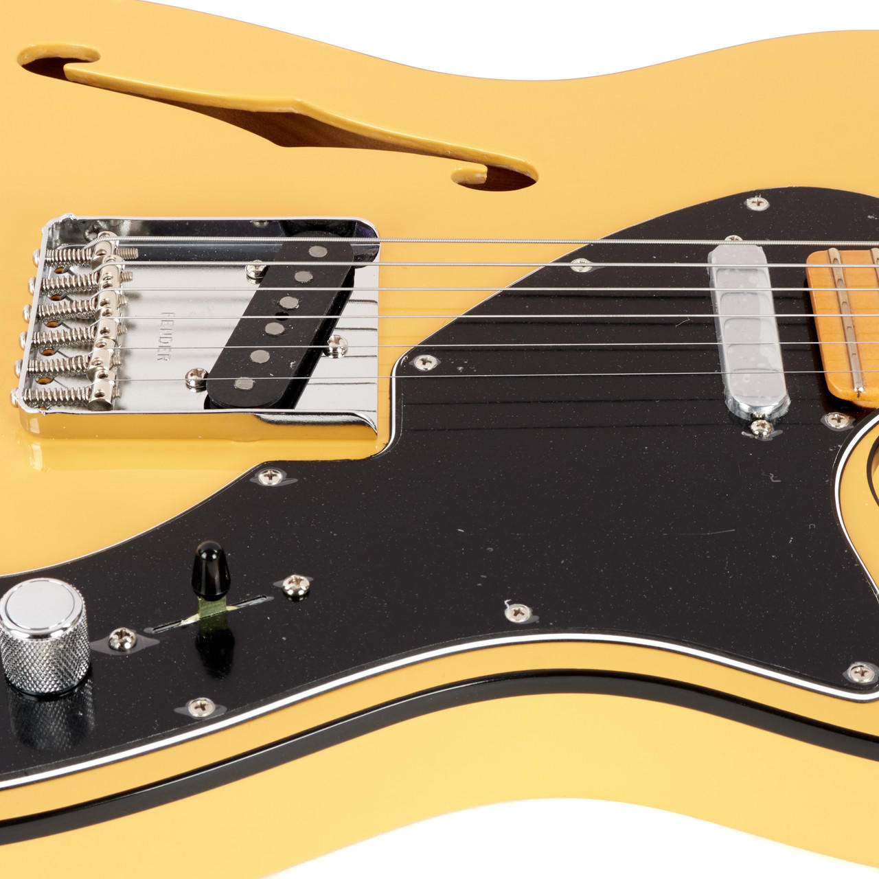 Used Fender Britt Daniel Telecaster Thinline Amarillo Gold 2019