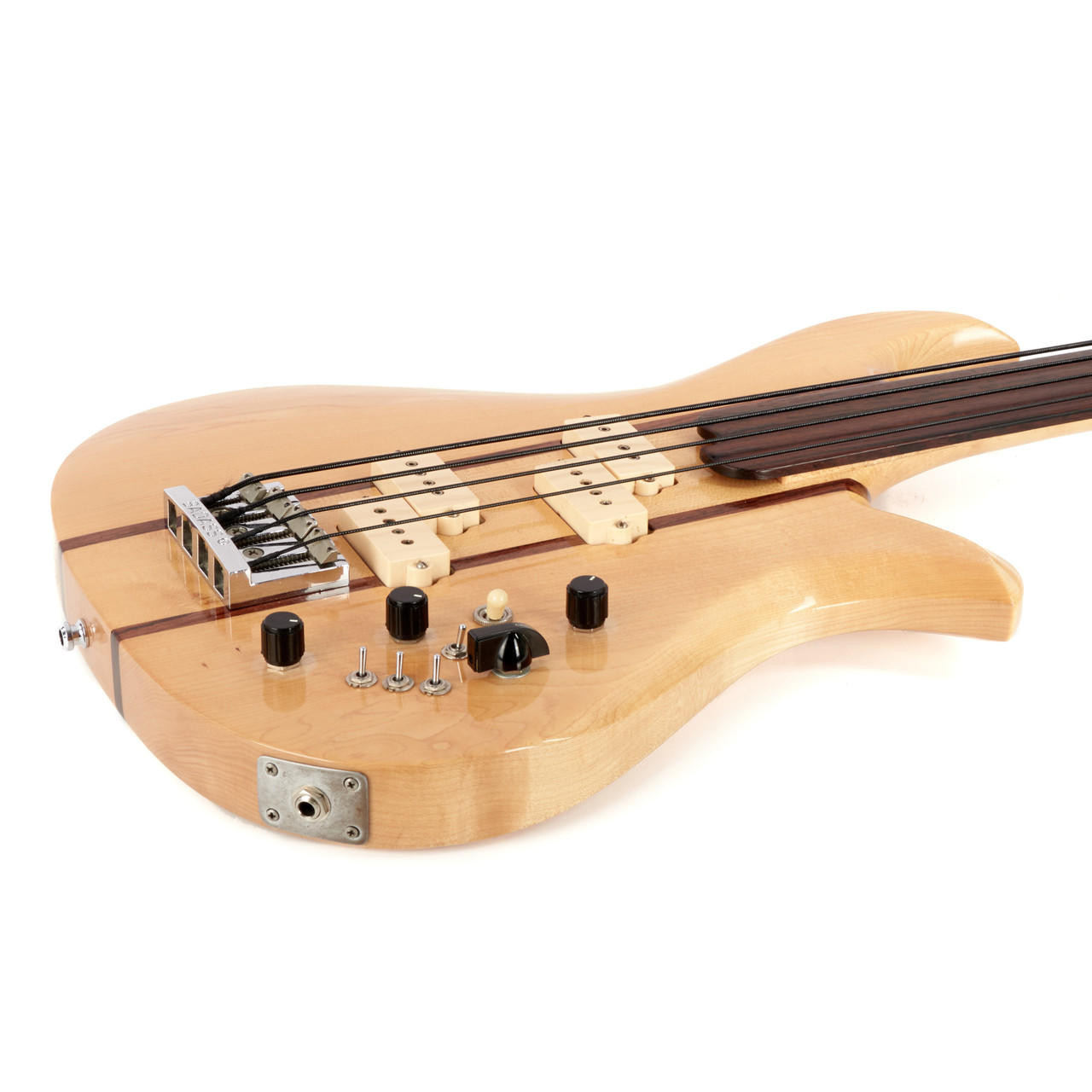 Vintage B.C. Rich Eagle Fretless Bass Natural