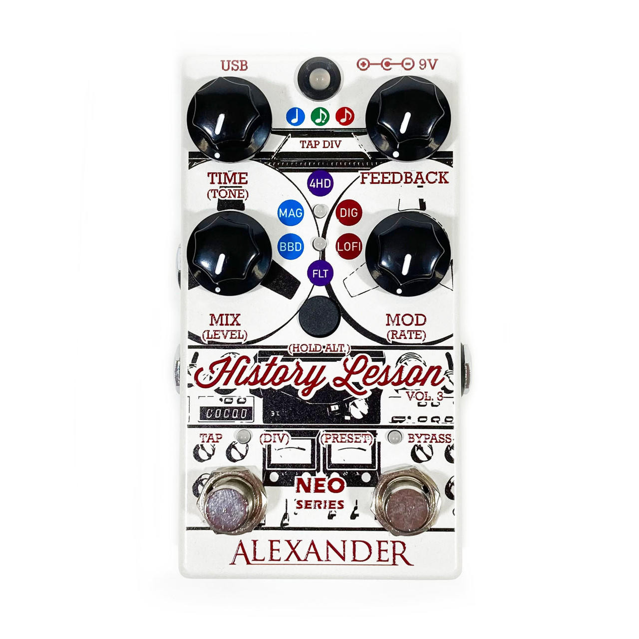 Alexander Pedals History Lesson Vol. 3 Delay Pedal Cream City Music