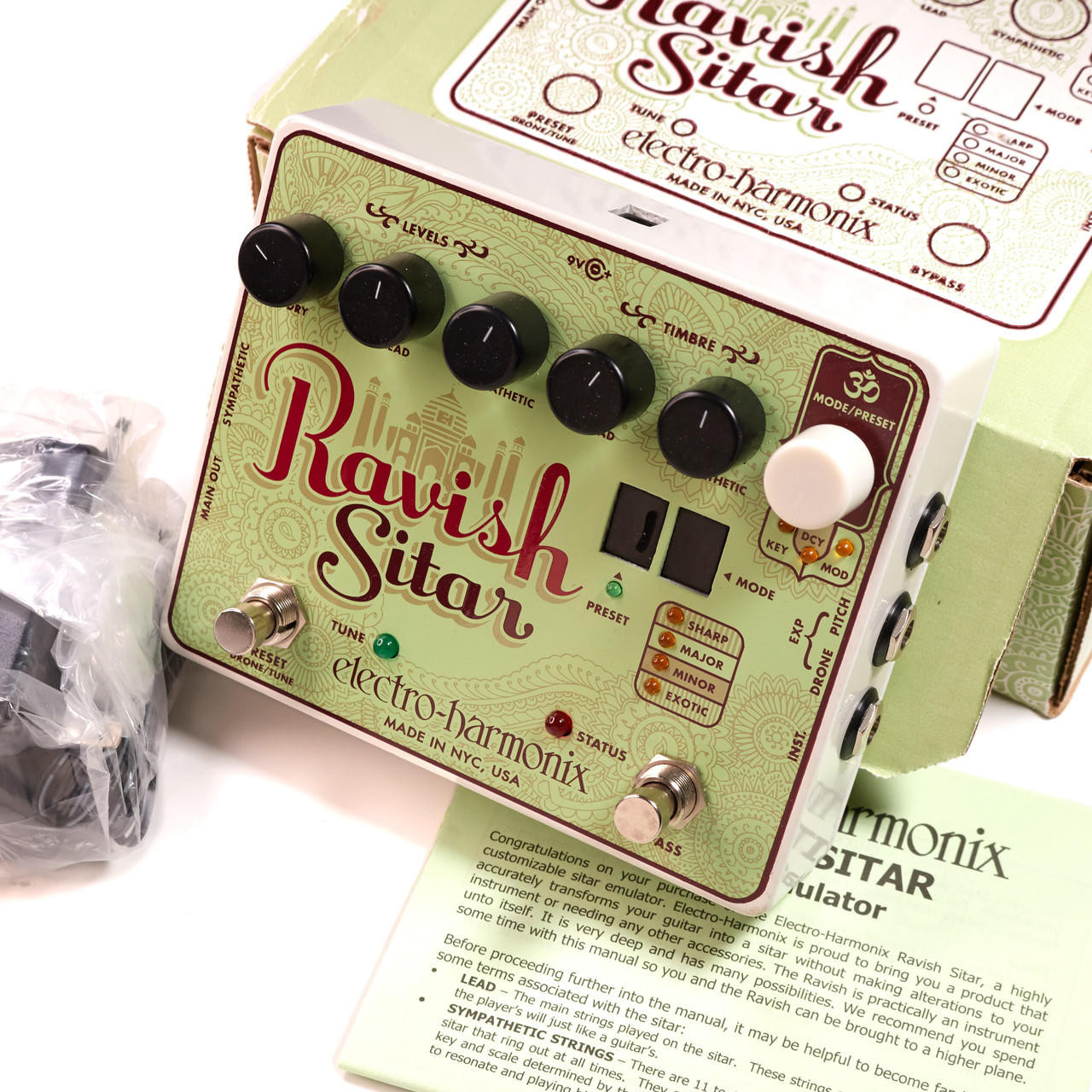 Used Electro Harmonix Ravish Sitar Effects Pedal 2013