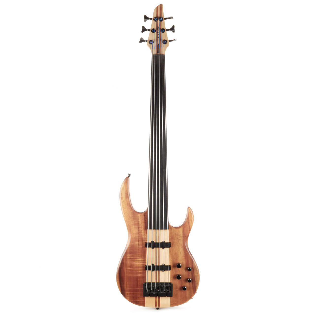Used USA Carvin LB76F Fretless 6-String Bass Natural | Cream City 