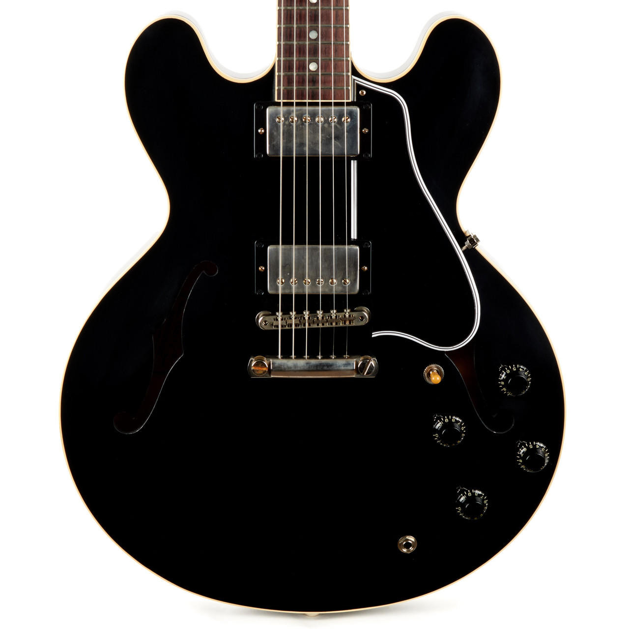 Gibson ES-335 custom shop マットブラック Gibson Custom Shop 1959 ES-335 Reissue VOS - Ebony | Cream City Music