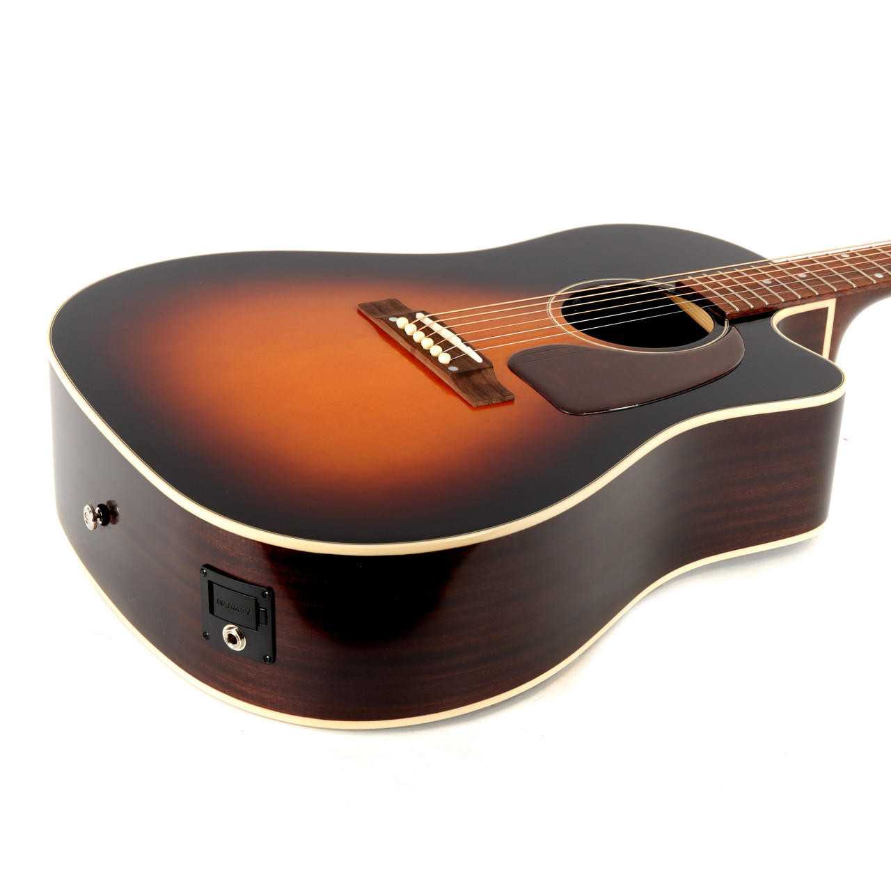 Epiphone J-45 EC Acoustic Electric - Aged Vintage Sunburst Gloss