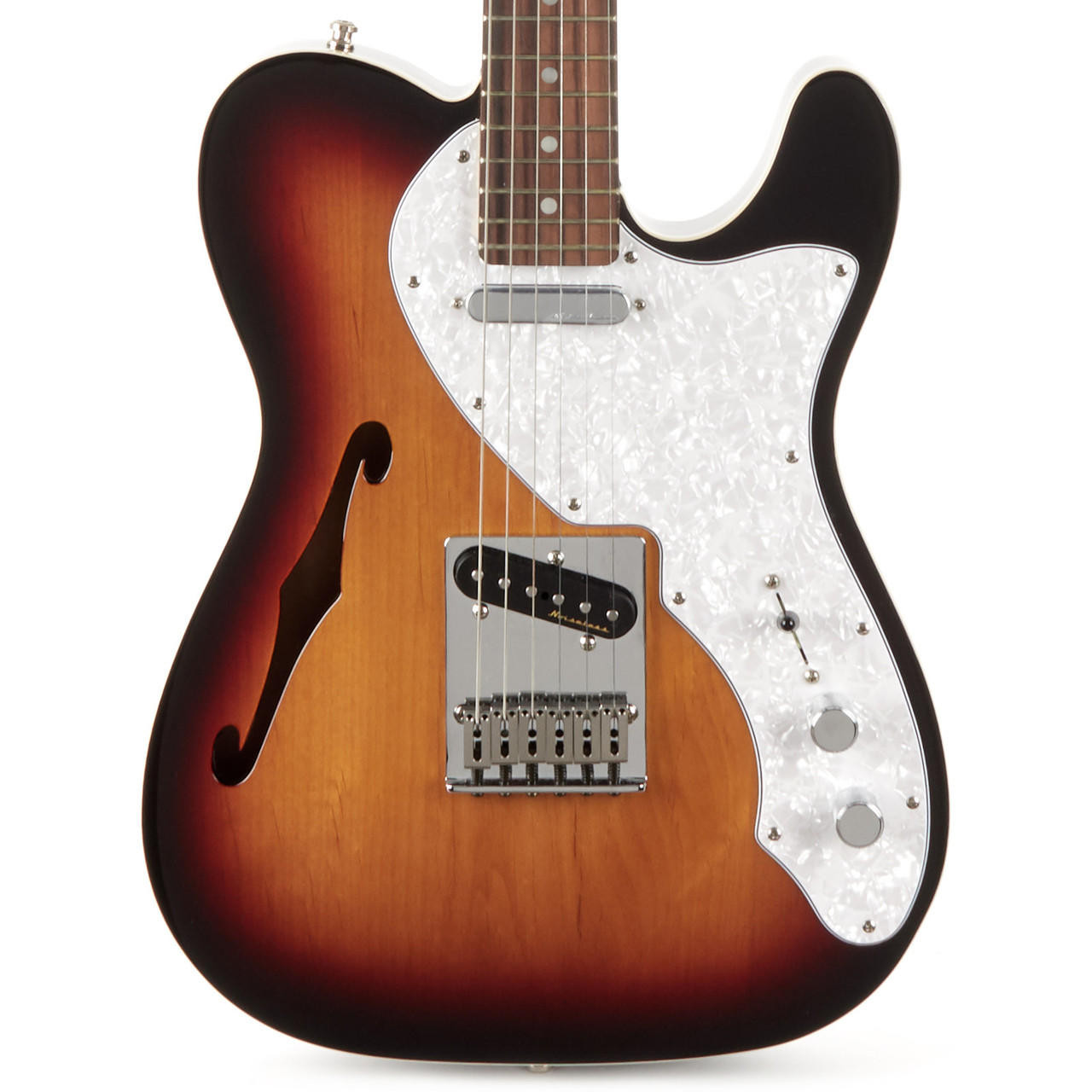 Used Fender Deluxe Telecaster Thinline Sunburst 2016 | Cream City