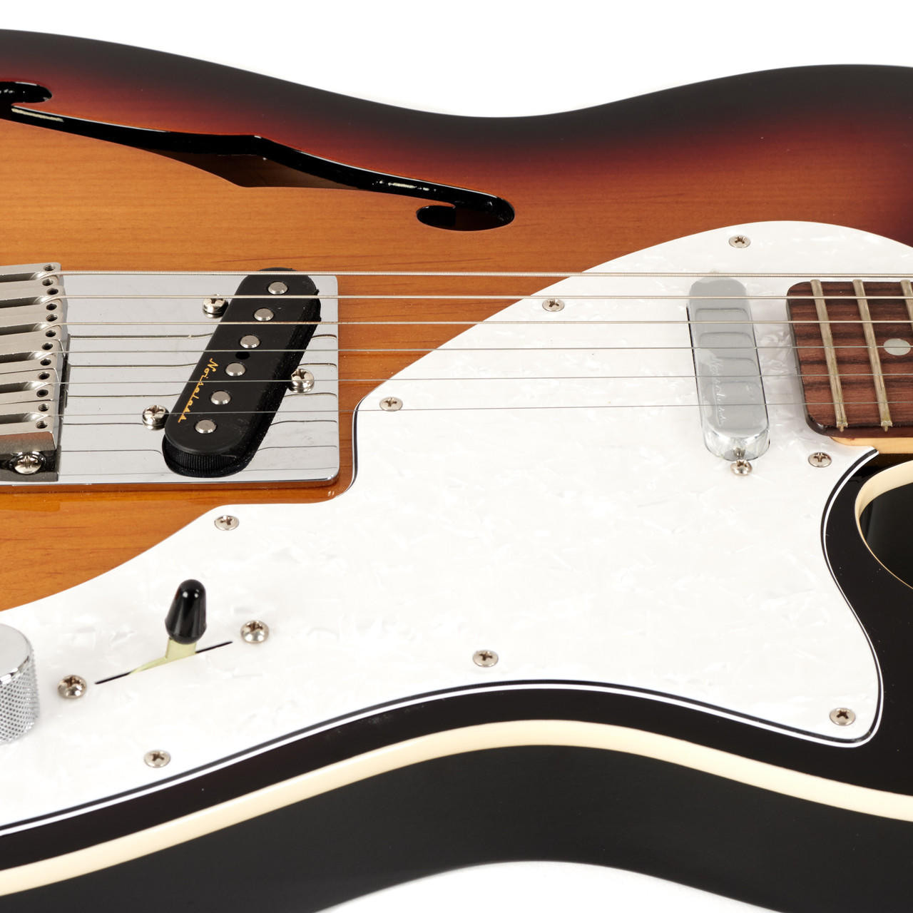 Used Fender Deluxe Telecaster Thinline Sunburst 2016 | Cream