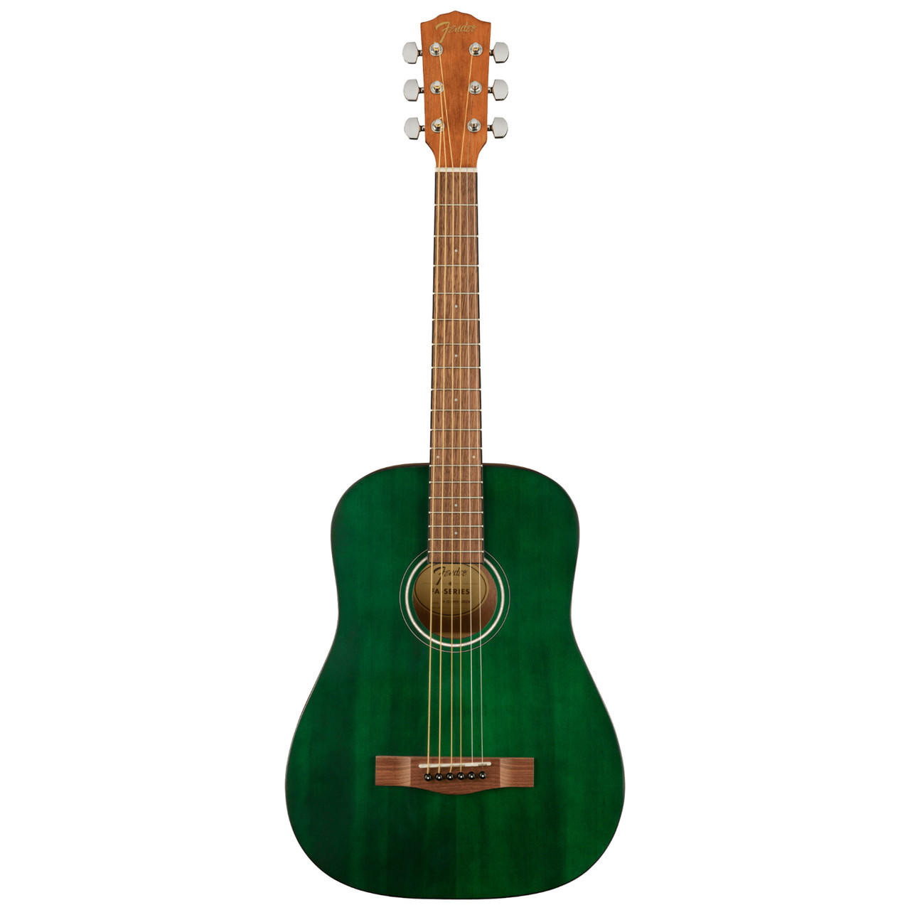 Fender FA-15 3/4 Steel String Acoustic with Gigbag - Green | Cream