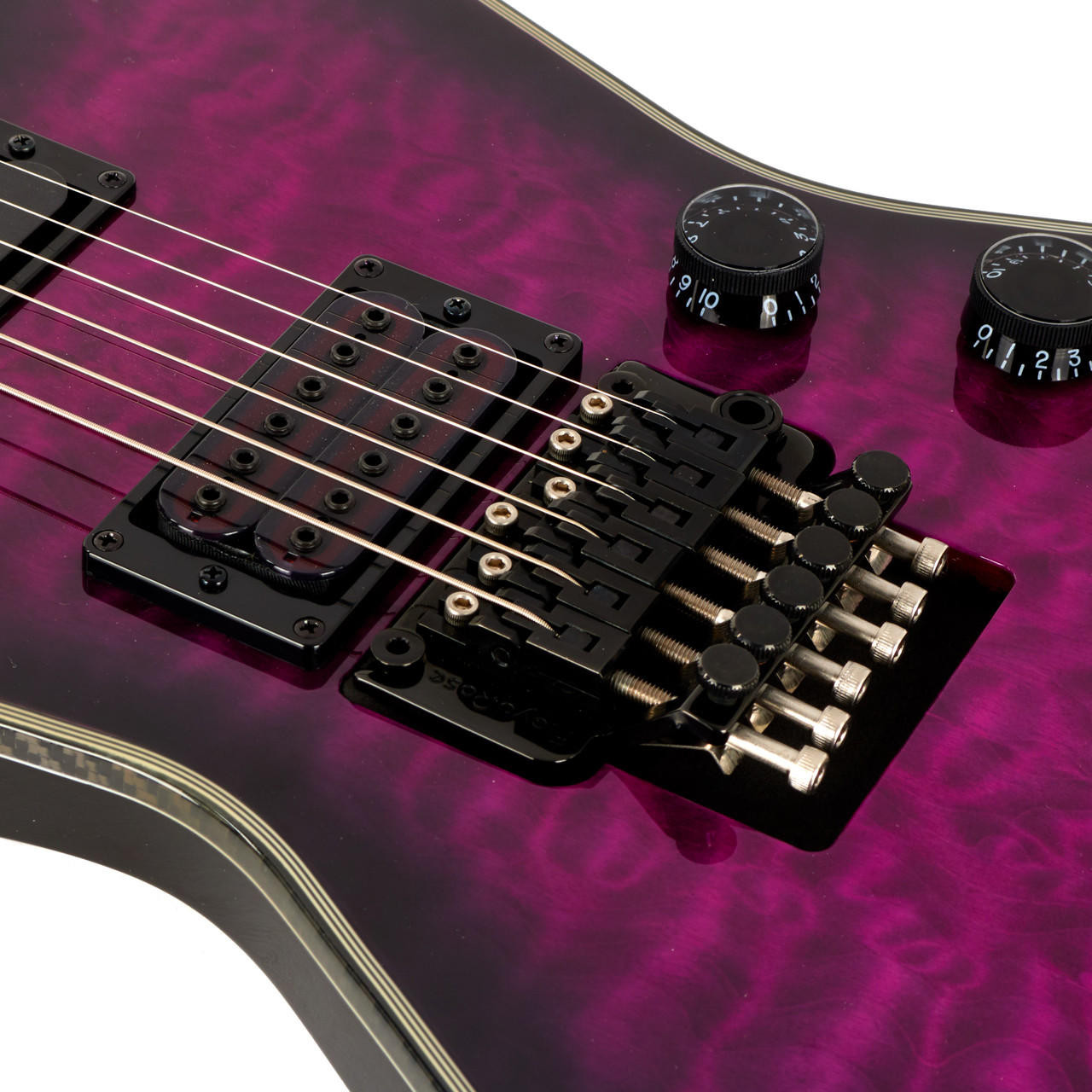 Used Schecter E1-FR S Special Edition Trans Purple Burst 2019