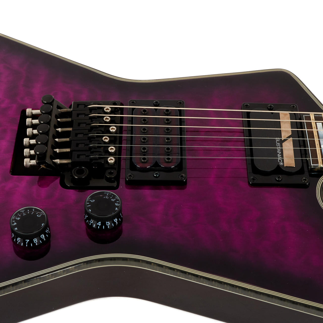 Used Schecter E1-FR S Special Edition Trans Purple Burst 2019