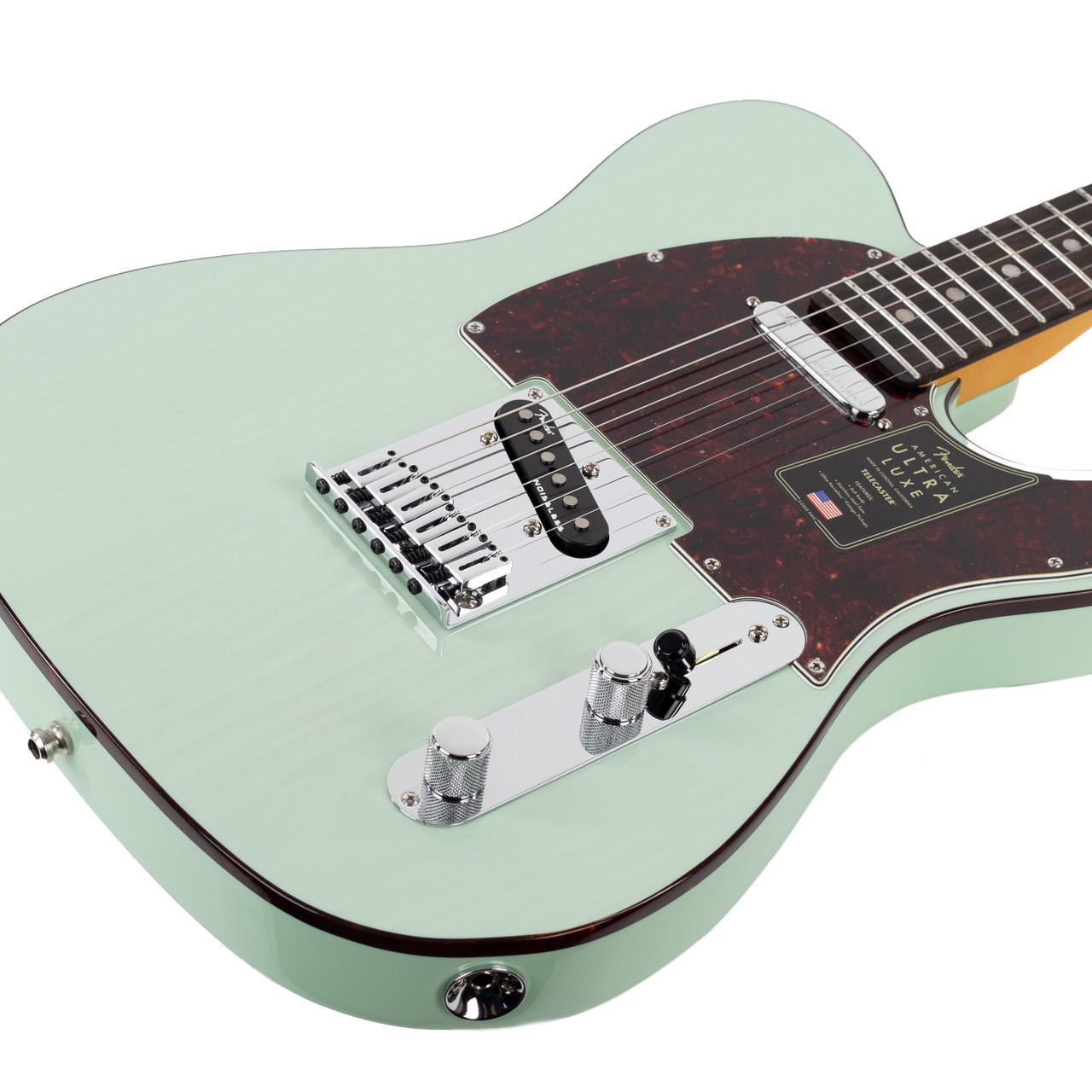 Fender American Ultra Luxe Telecaster Rosewood Transparent Surf Green