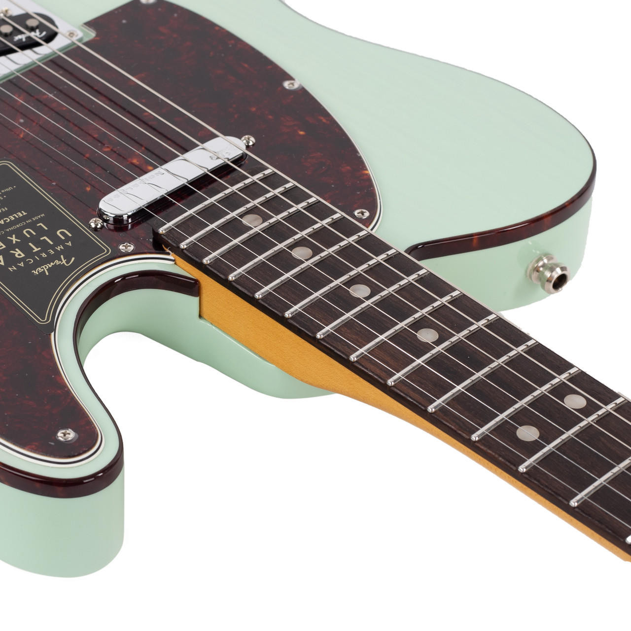 Fender American Ultra Luxe Telecaster Rosewood Transparent Surf Green