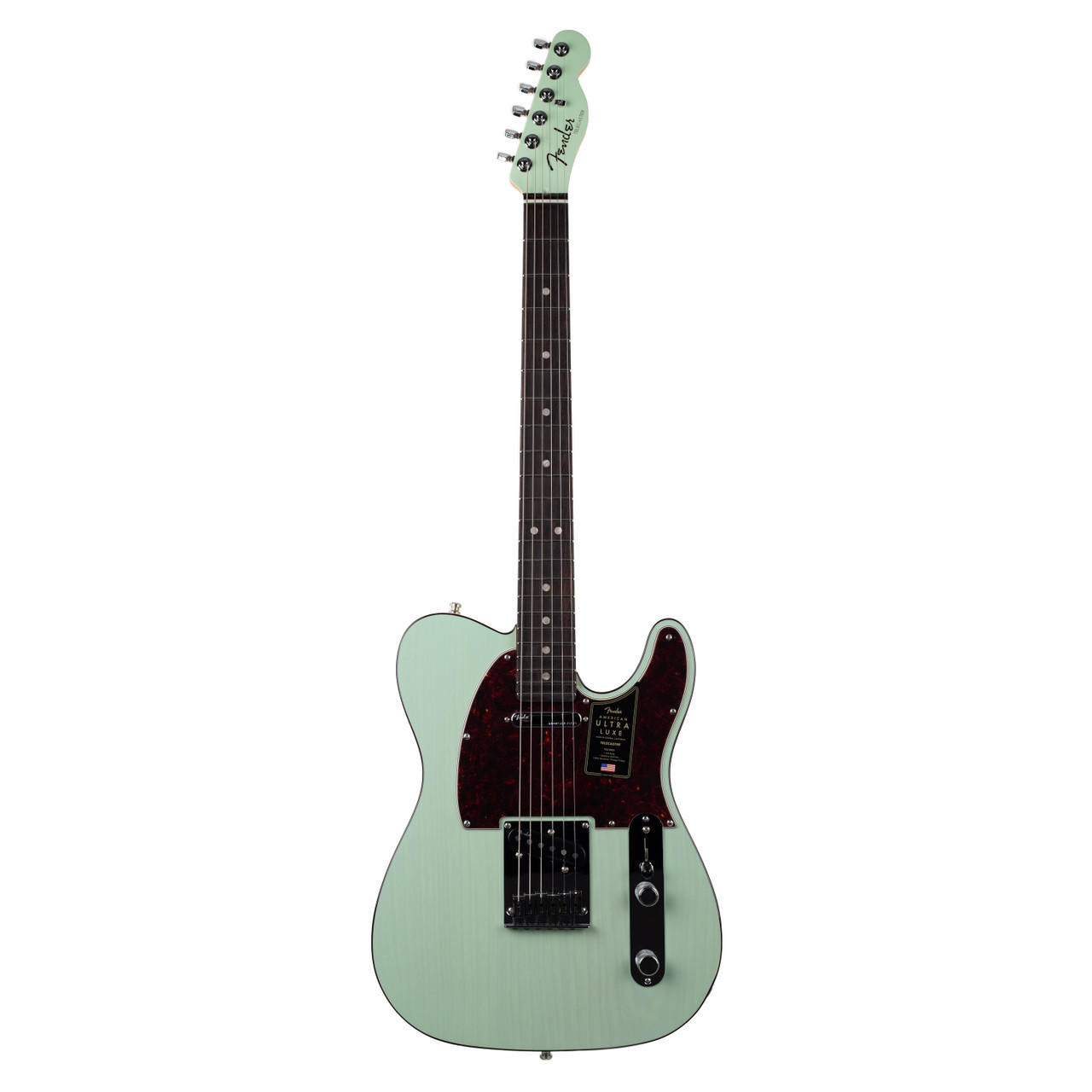 Fender American Ultra Luxe Telecaster Rosewood Transparent Surf Green