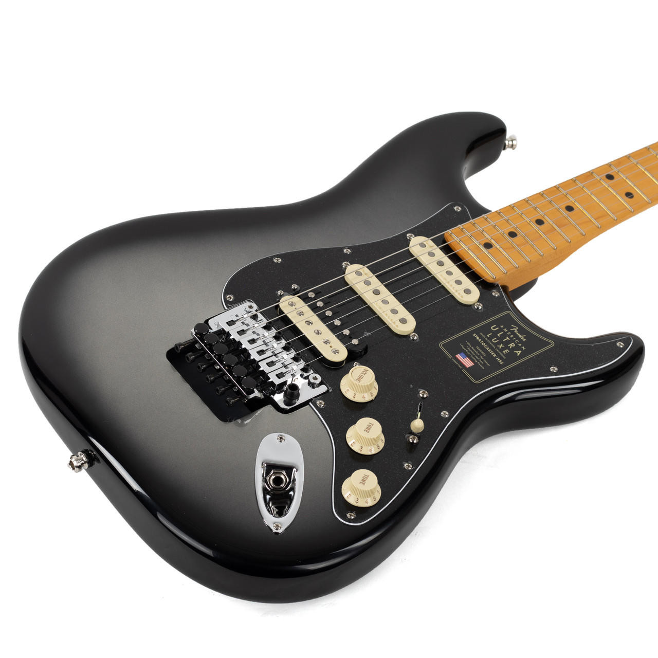 Fender American Ultra Luxe Stratocaster Floyd Rose HSS Maple Silverburst