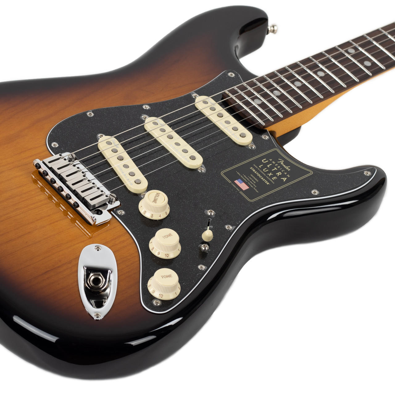 Fender American Ultra Luxe Stratocaster - 2-color Sunburst with Rosewood  Fingerboard