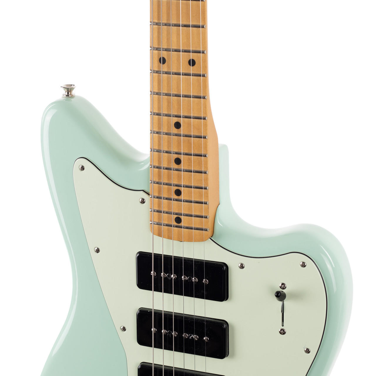 Fender Noventa Jazzmaster Maple Surf Green | Cream City Music