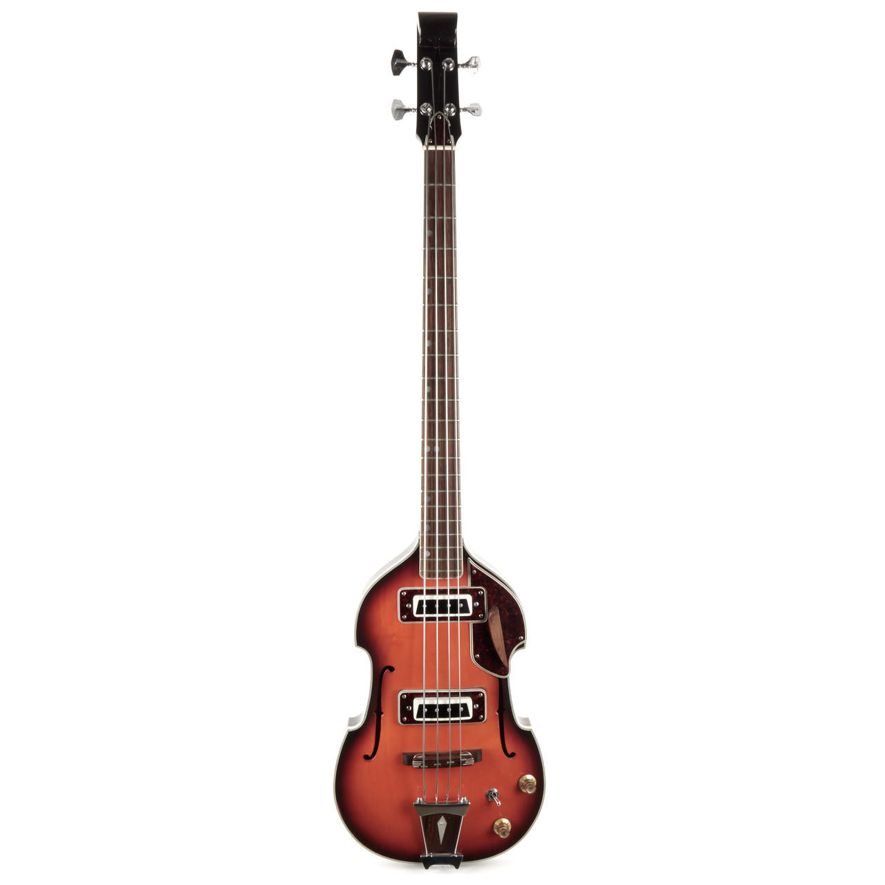 Vintage Aria Scroll Headstock Violin Bass Sunburst MIJ | Cream