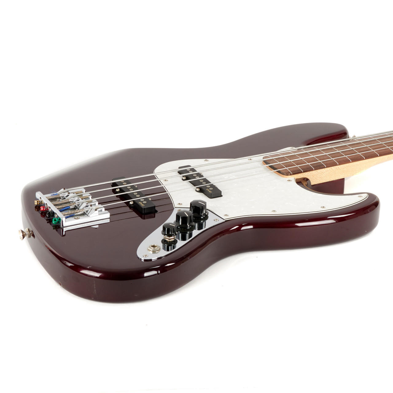 Used Fender Jazz Bass Fretless MIM Wine Red 2003 | Cream City Music