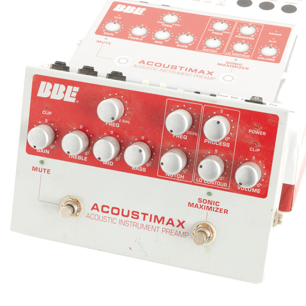 Used BBE Acoustimax Acoustic Instrument Preamp Pedal Cream City Music