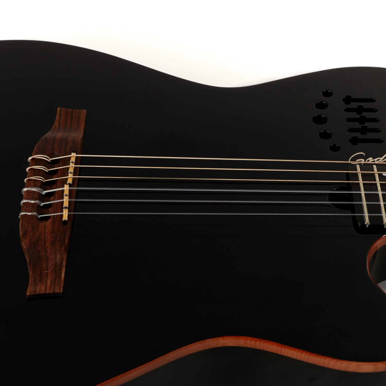 Used Godin Multiac ACS Slim SA Black 2017 | Cream City Music