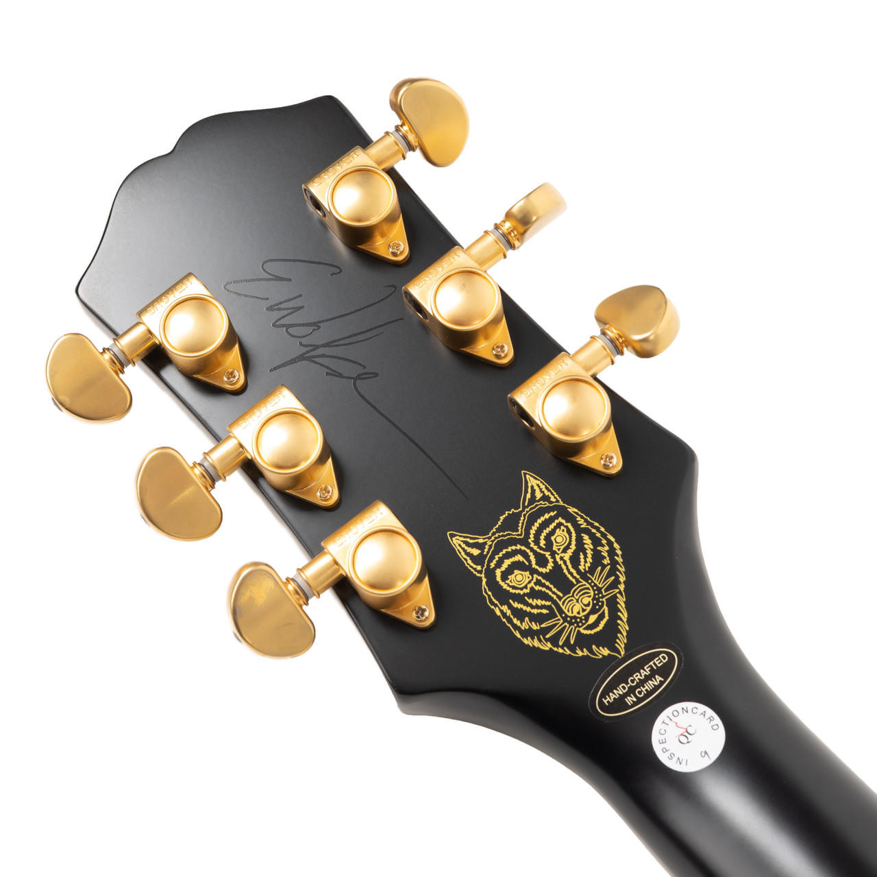 Epiphone Emily Wolfe Sheraton Stealth - Black Aged Gloss | Cream