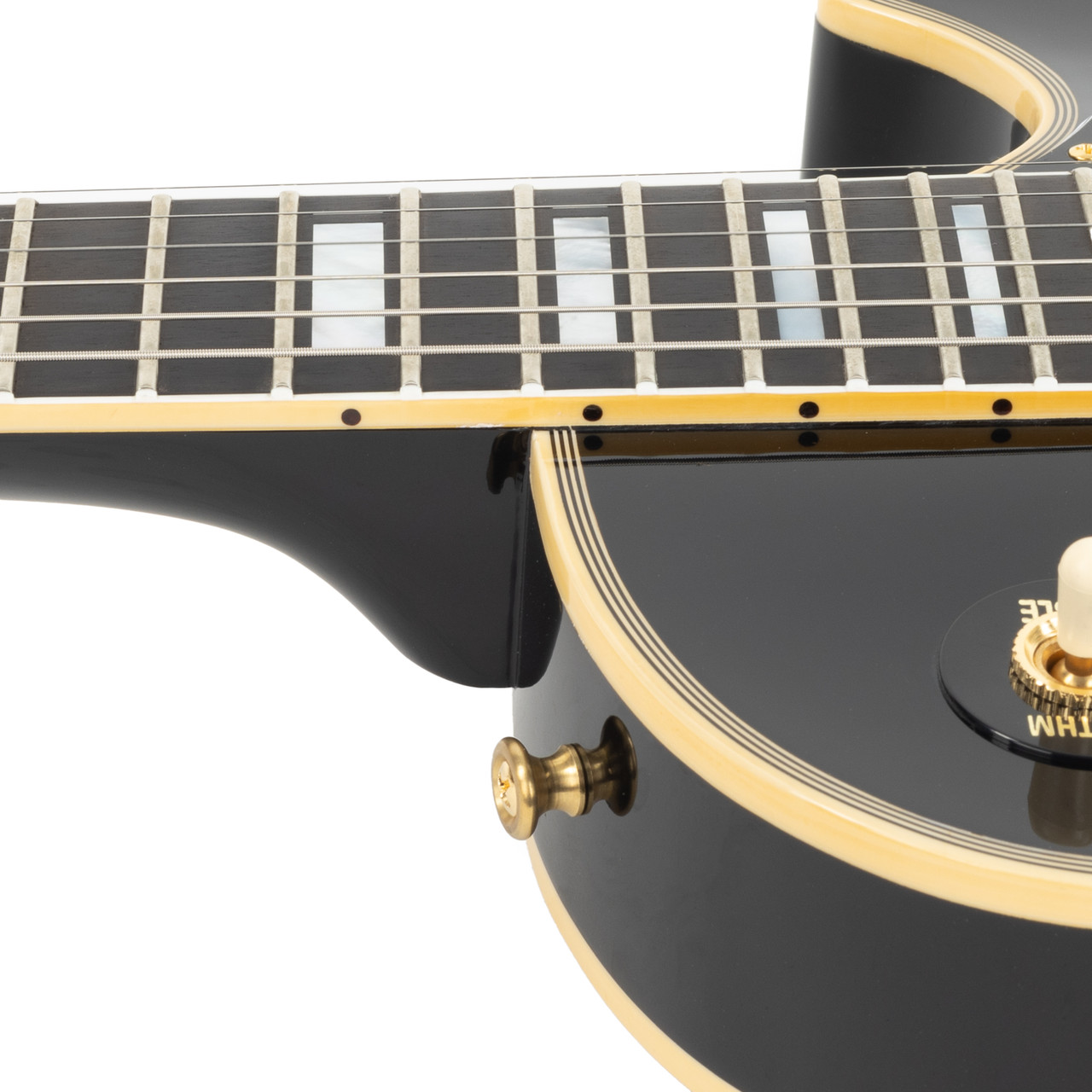 ギター Gibson Custom 1968 Les Paul Custom Ebony Gibson Custom 1968 Les Paul Custom Reissue Electric Guitar