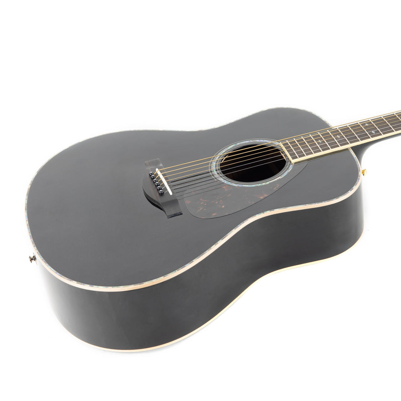 Used Yamaha LL16D Acoustic Guitar Ebony | Cream City Music