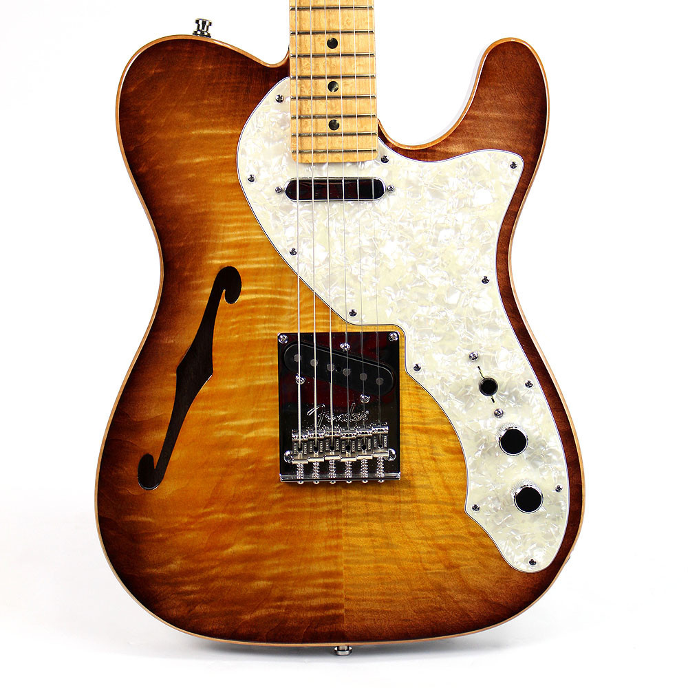 2013 Fender Select Thinline Telecaster Sunburst Finish | Cream