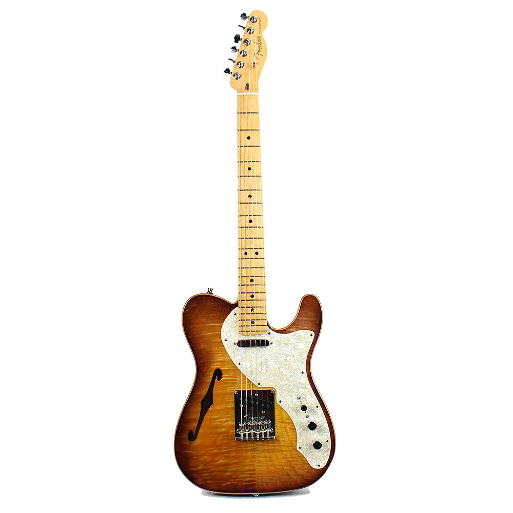 2013 Fender Select Thinline Telecaster Sunburst Finish | Cream