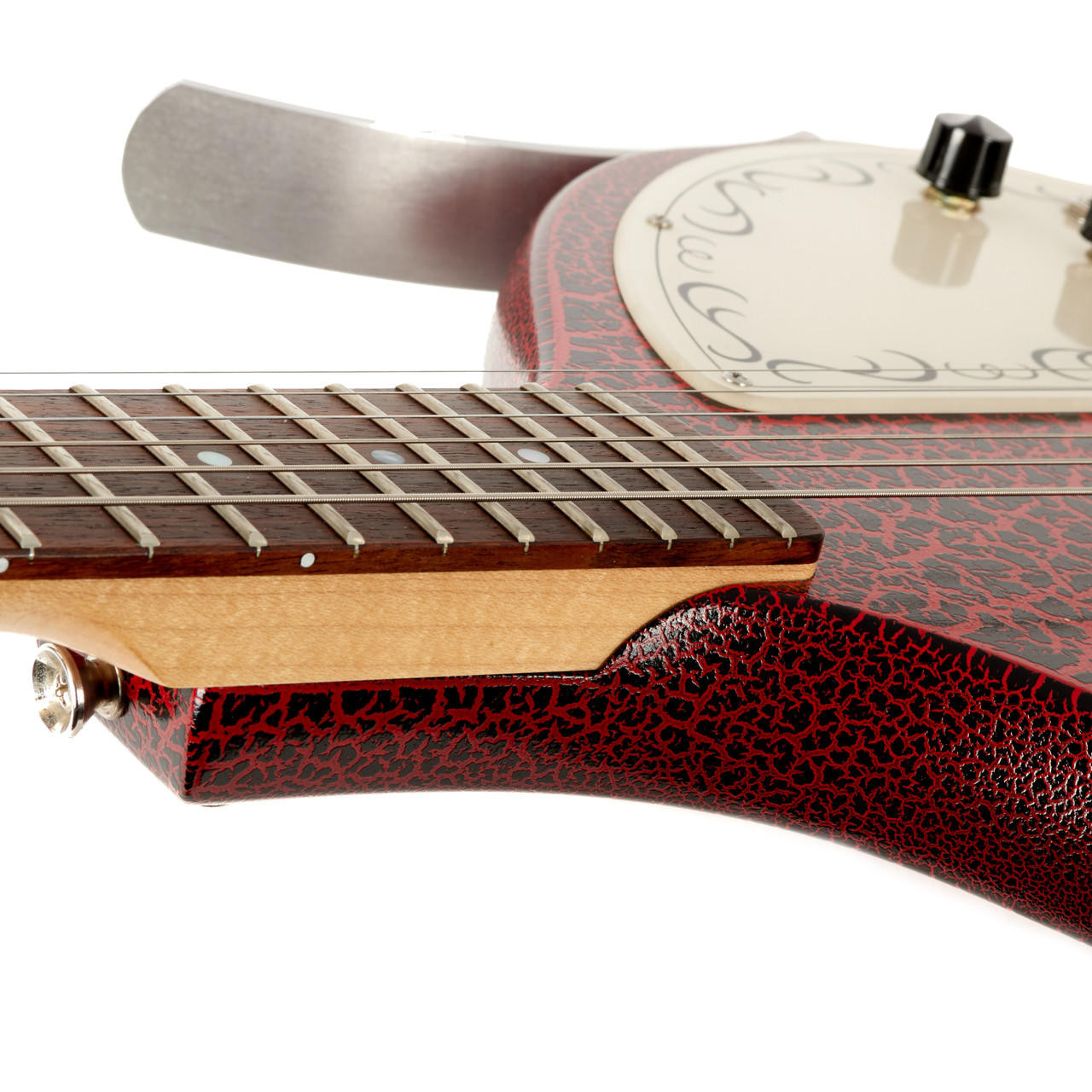 Used Jerry Jones Baby Sitar Red Crackle | Cream City Music