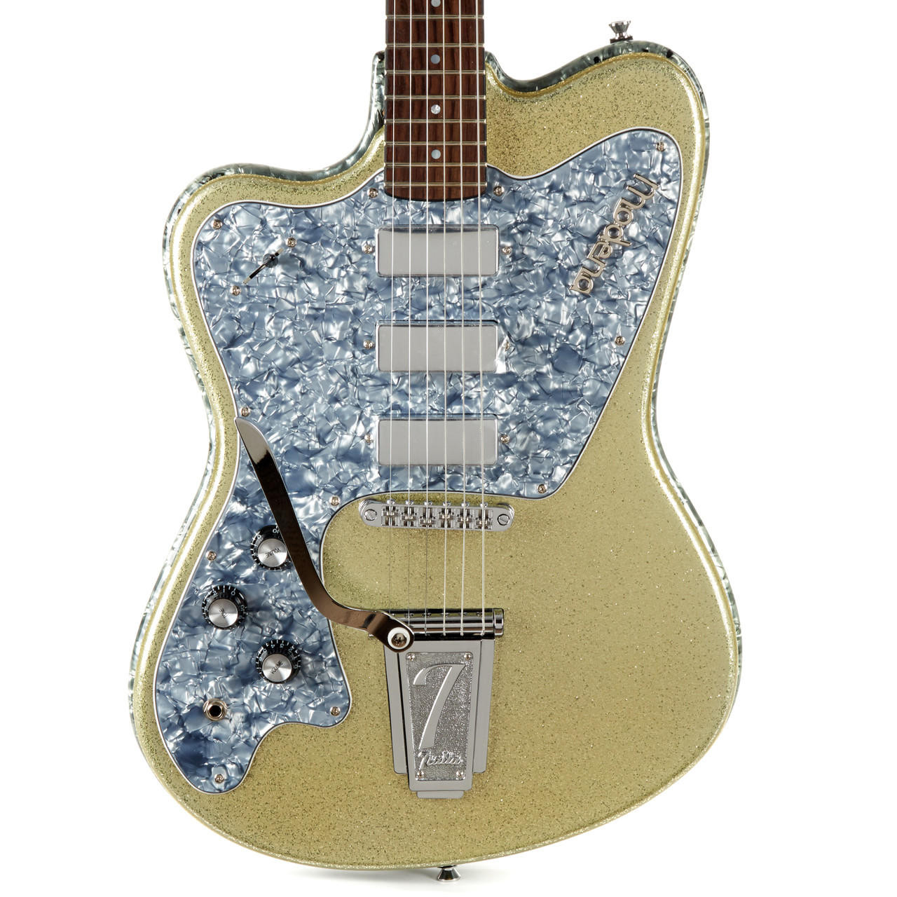 【希少】italia guitar modena ビザール ゴールドスパークル Gold Sparkle - Italia Guitars USA
