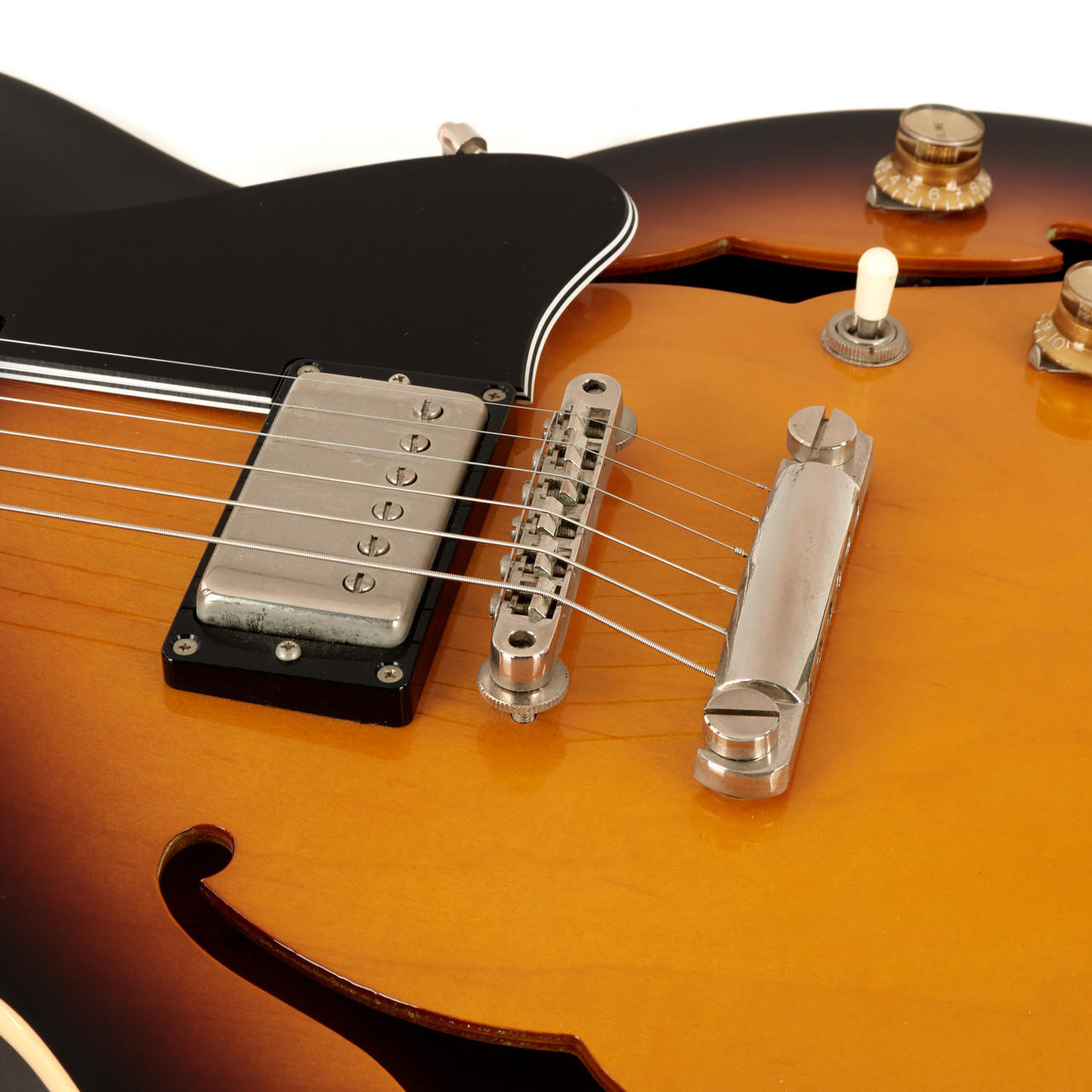 エピフォンEpiphone Dot VintageSunburst es335 Used Epiphone Elitist 1963 ES-335 Dot Vintage Sunburst | Cream