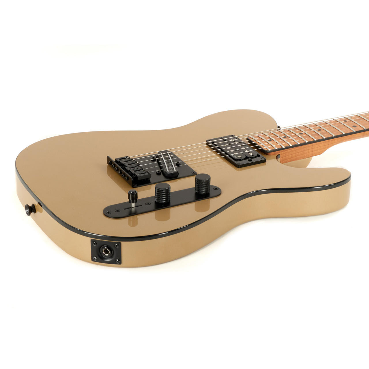 Squier Contemporary Telecaster Gold 美品 Squier Contemporary Telecaster RH - Roasted Maple, Shoreline