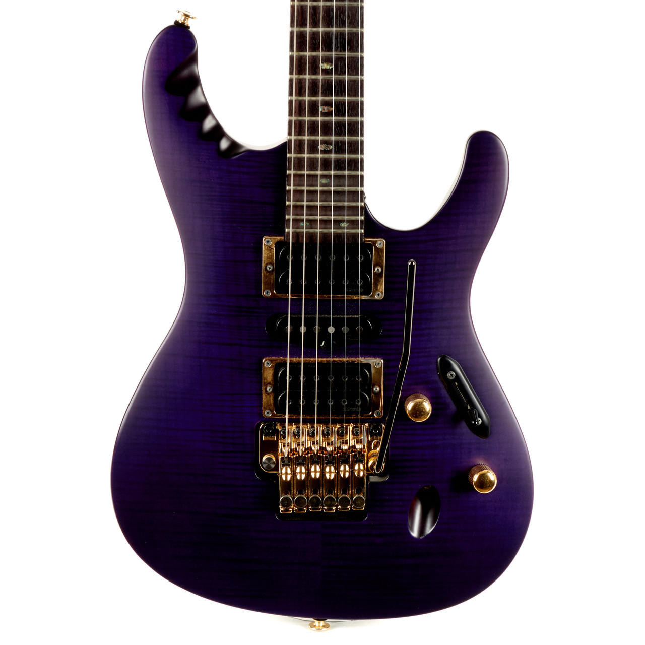 Used Ibanez Herman Li Signature EGEN18 Trans Violet Flat 2009