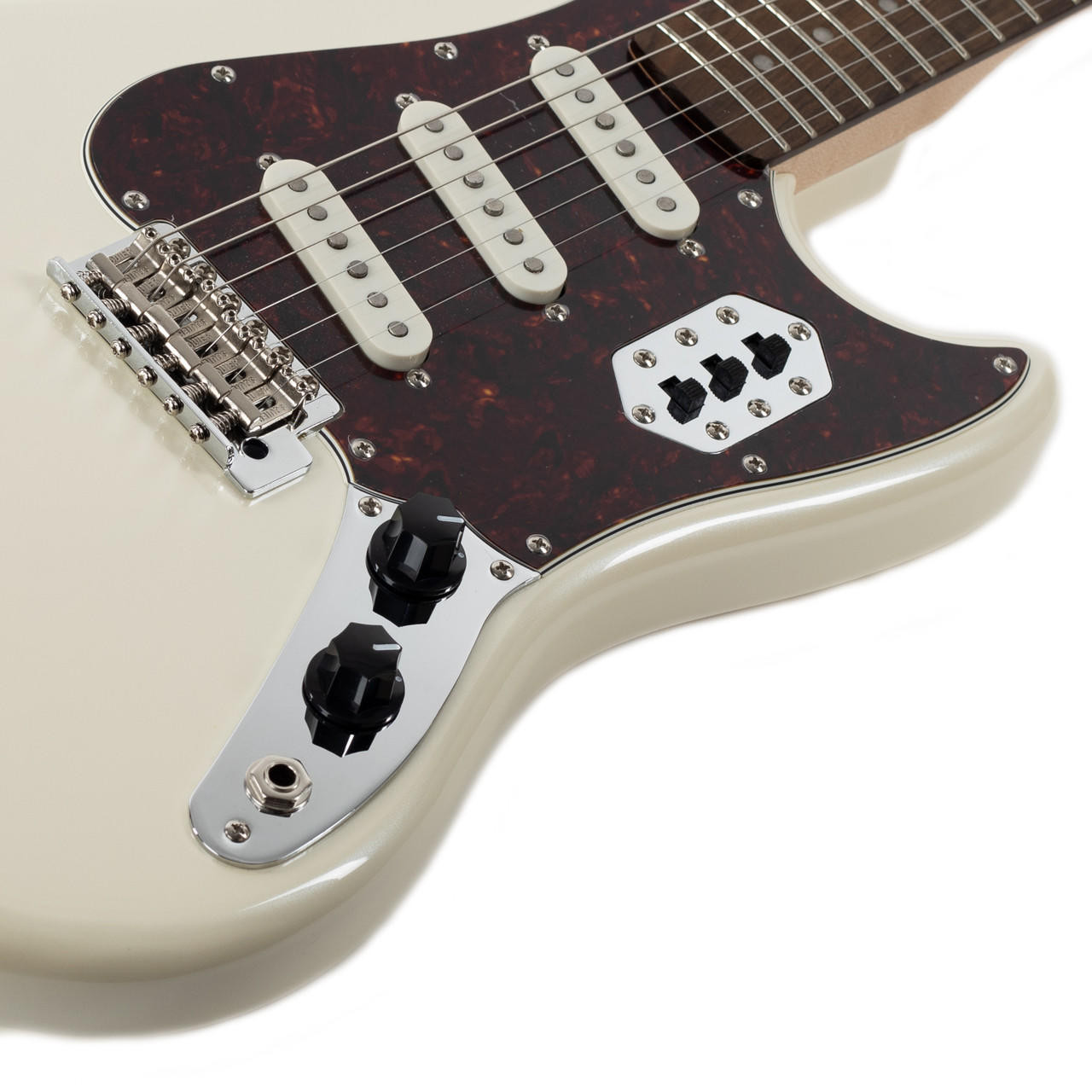 Squier Paranormal Cyclone Laurel - Pearl White | Cream City Music