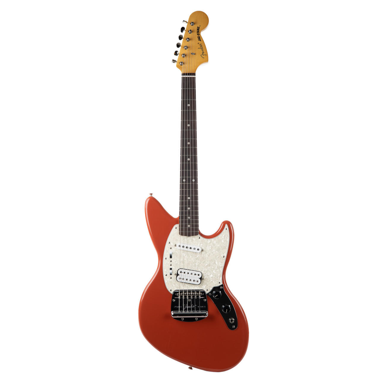 Fender Jag-Stang 赤 Fender Kurt Cobain Jag-Stang Rosewood - Fiesta Red | Cream City Music