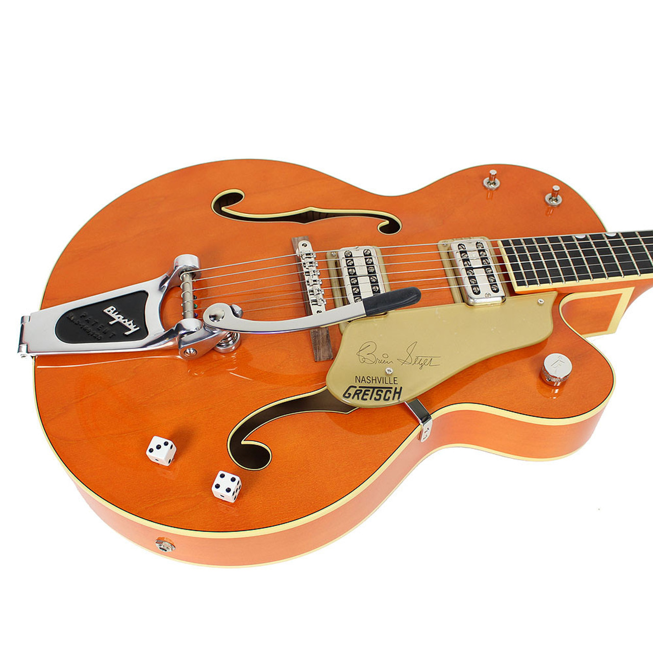 Gretsch G6120SSLVO Brian Setzer Nashville TV Jones Electric Guitar Orange