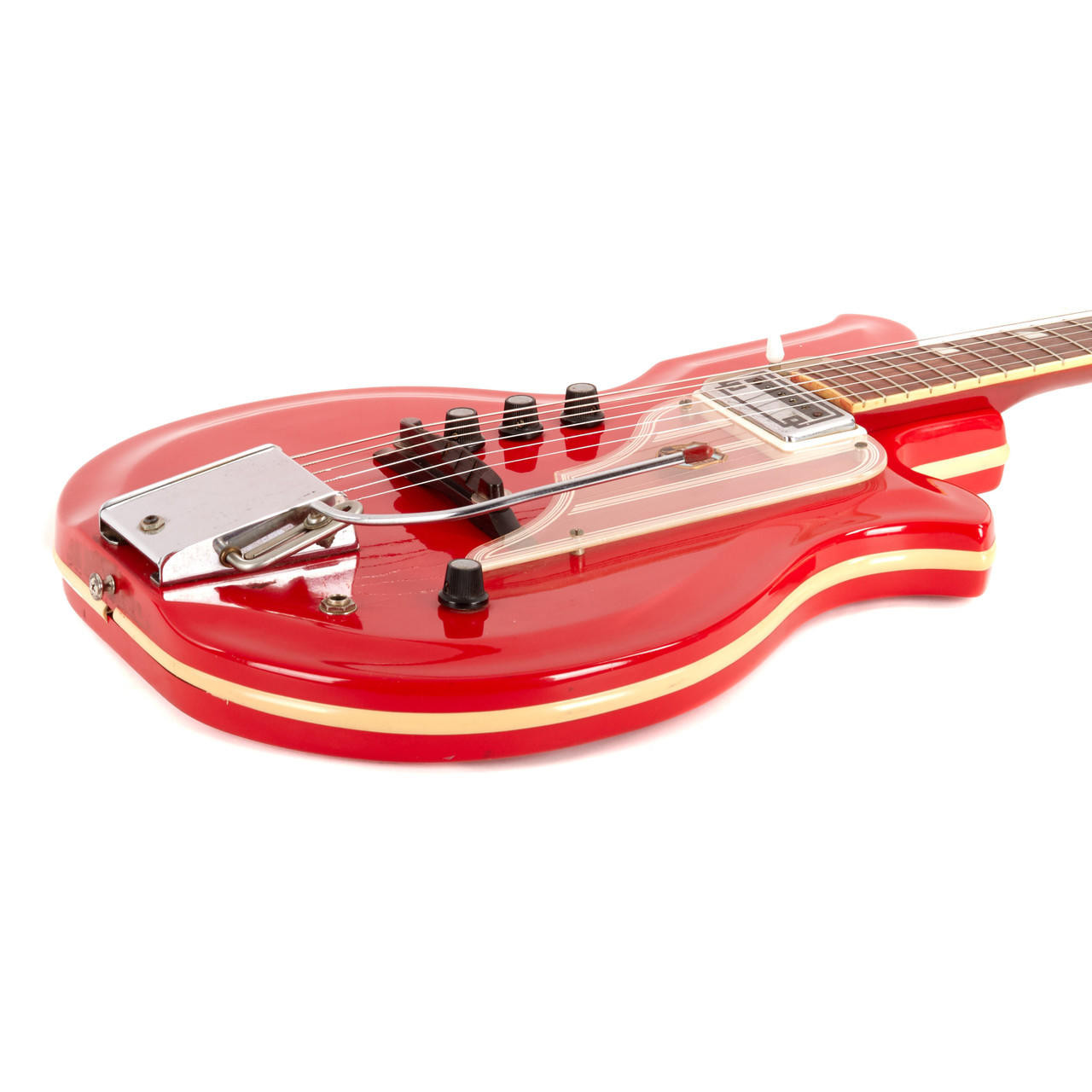 Vintage National Val-Pro Newport 82 Pepper Red 1964 | Cream City Music