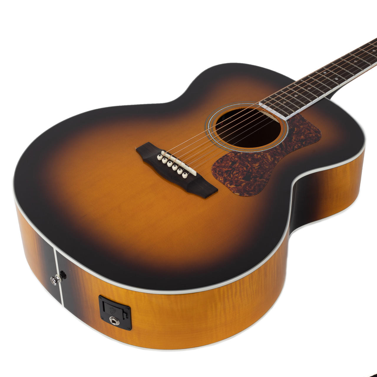 Guild F-250E Deluxe Jumbo Acoustic - Antique Burst | Cream City Music