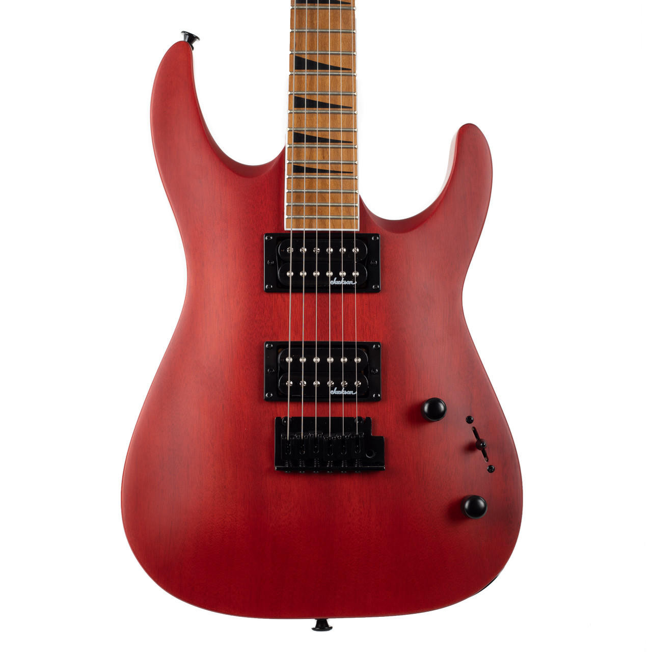 Jackson JS Series Dinky Arch Top JS24 DKAM - Red Stain | Cream